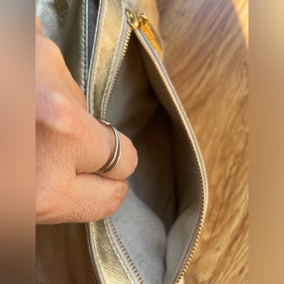 Tory Burch | Metallic Gold Leather Reva Chain Clutch w/ Dust Bag - Picture 9 of 17